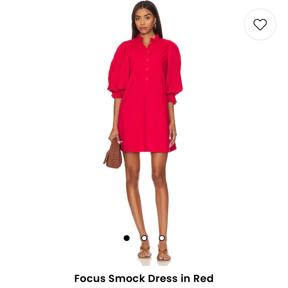 Sovere Focus Smock Dress in Papaya (orange)
